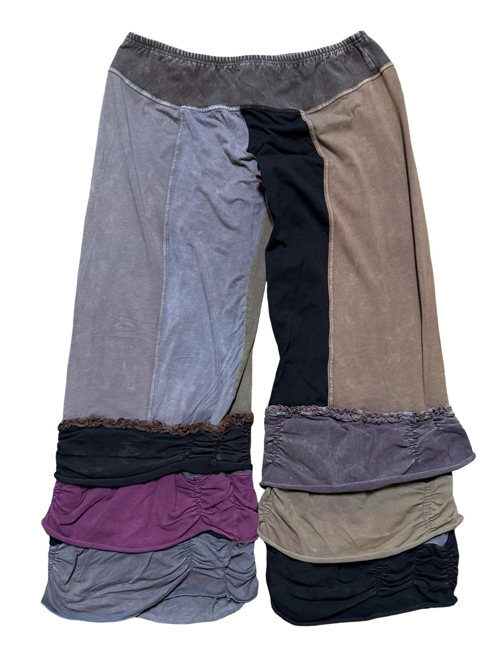 Women’s Y2K Avatar Industries Tiered Ruffle Hippie Style Sweatpants Size L